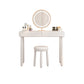 Contemporary White Wooden Vanity Dressing Table with 2 Drawers