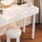 Contemporary White Wooden Vanity Dressing Table with 2 Drawers