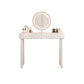 Contemporary White Wooden Vanity Dressing Table with 2 Drawers