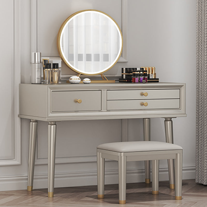 Victorian Solid Wood Vanity Dressing Table with Storage Drawers