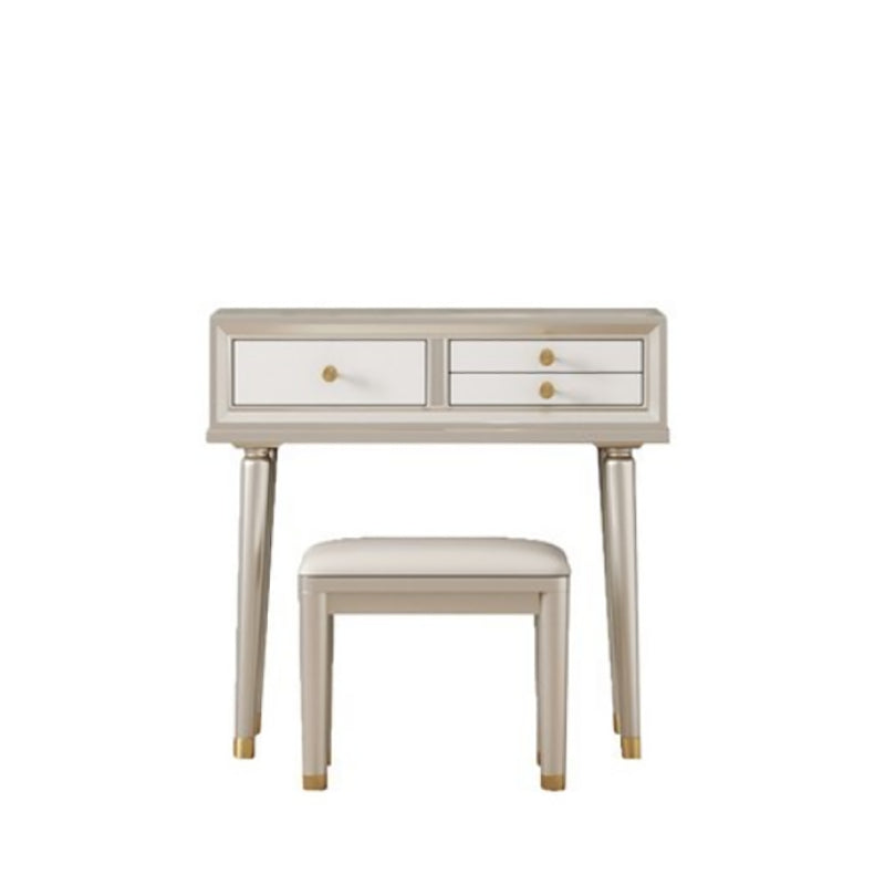 Victorian Solid Wood Vanity Dressing Table with Storage Drawers