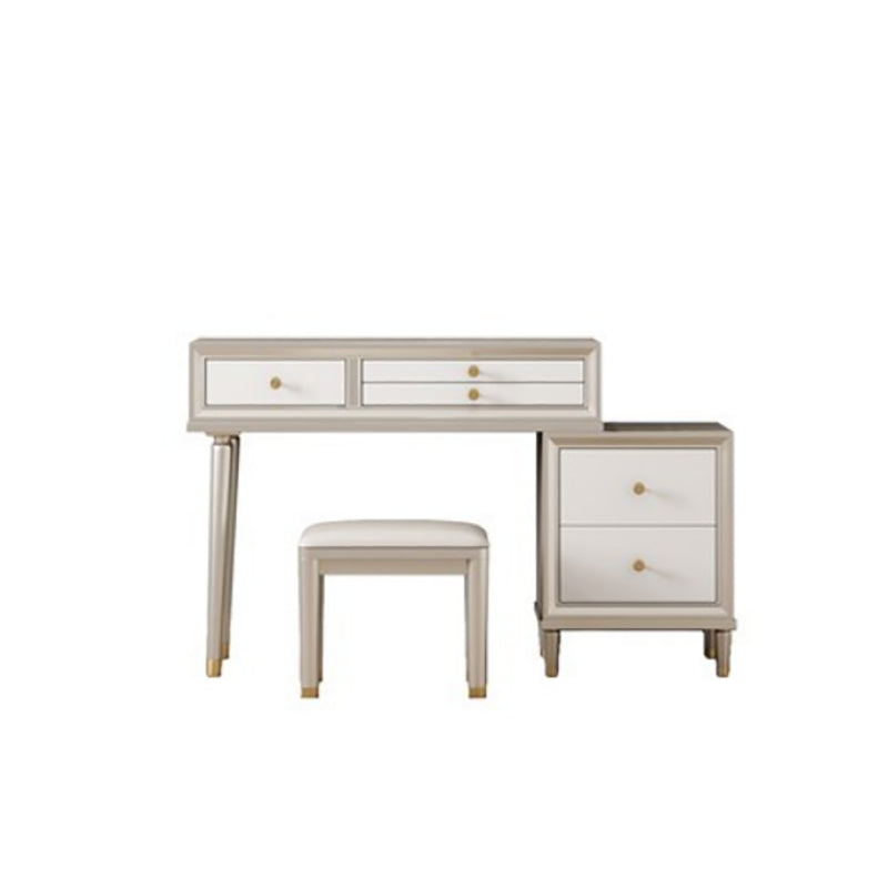 Victorian Solid Wood Vanity Dressing Table with Storage Drawers