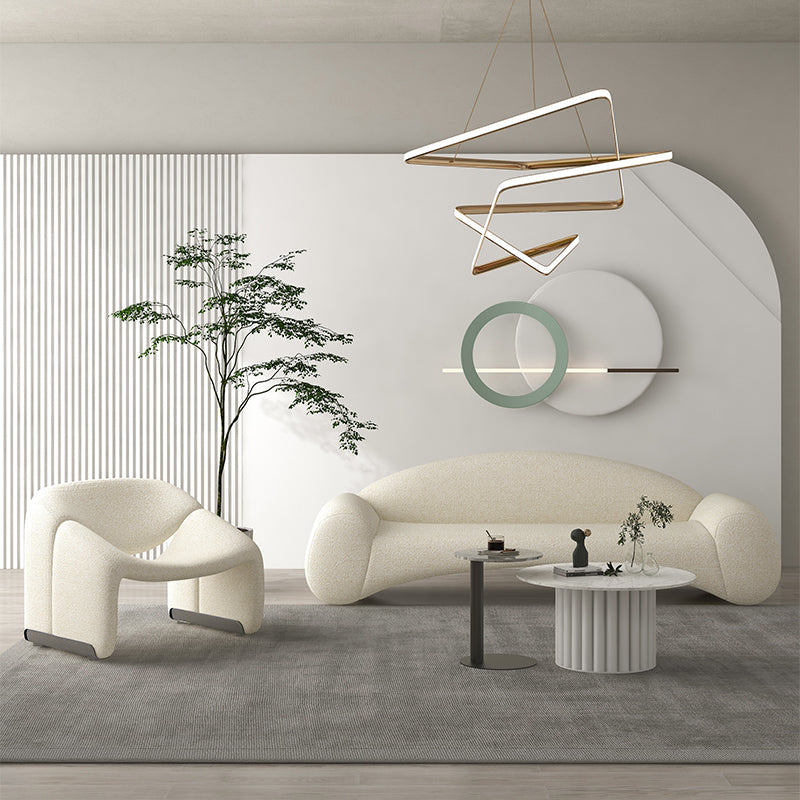 Scandinavian Seating White Cushions Standard Recessed Arm Living Room Sofa Clearhalo 'furn' 'furn_sofas' 'Furniture' 'Living Room Furniture' 'Sofa' 'sofas' 7533701