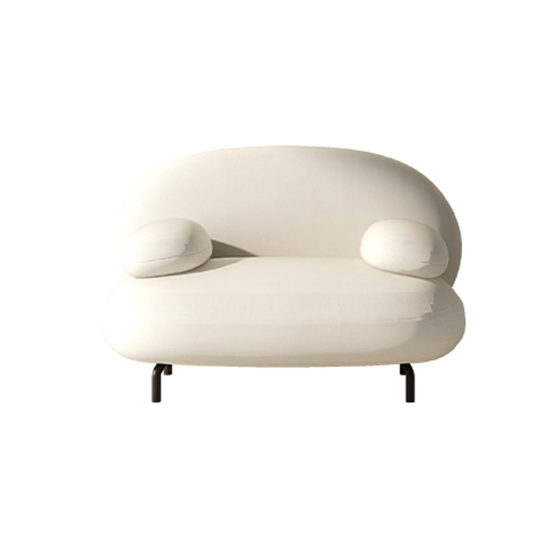 Scandinave Settee Le cuir salon Pillow Top Top Bras Coussins