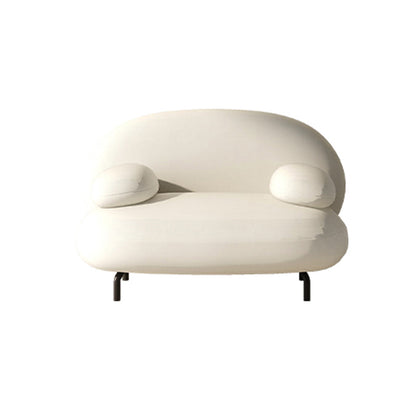 Scandinave Settee Le cuir salon Pillow Top Top Bras Coussins