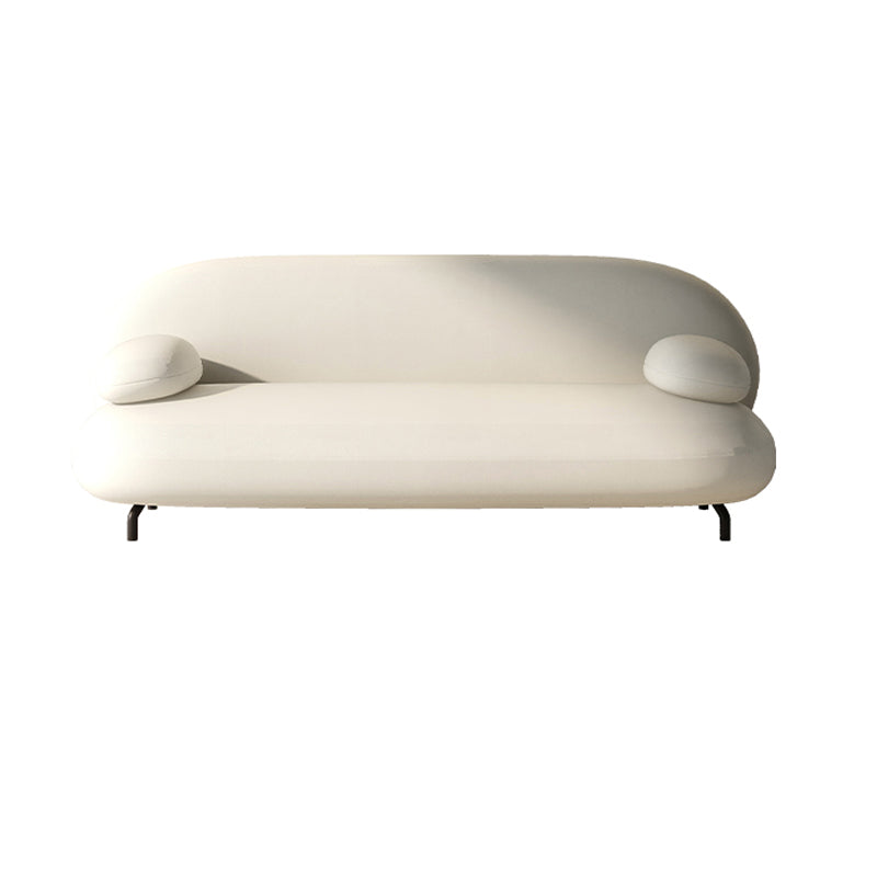 Scandinave Settee Le cuir salon Pillow Top Top Bras Coussins