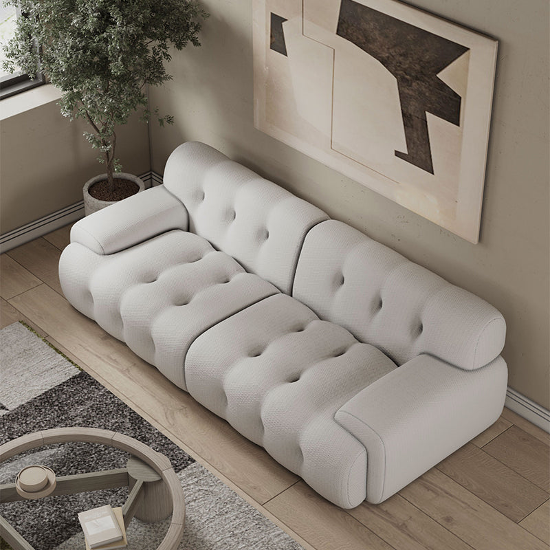 Skandinavische Sitzstoff Wohnzimmer eingebrauchter Arm getuftetes Standardsofa