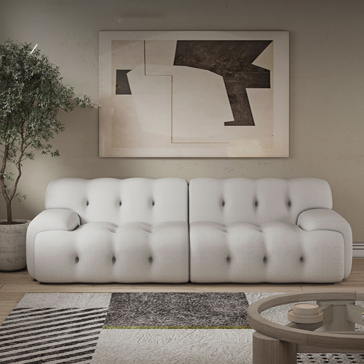 Skandinavische Sitzstoff Wohnzimmer eingebrauchter Arm getuftetes Standardsofa