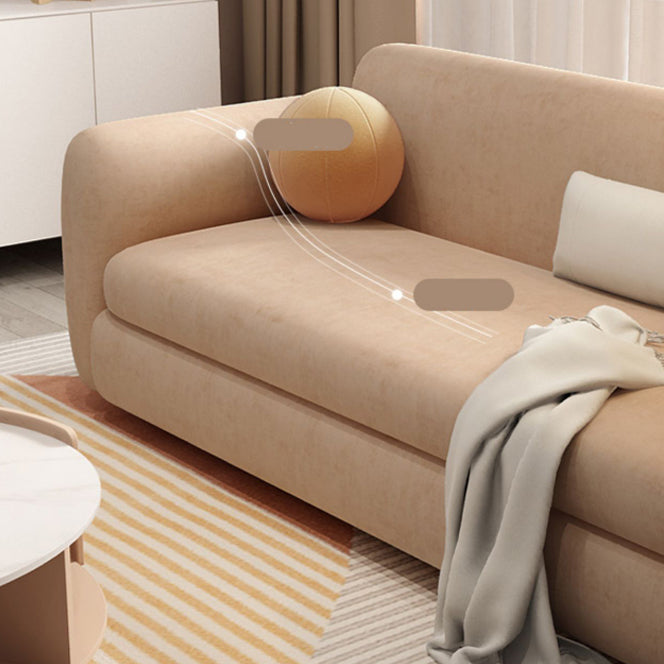 Scandinave Settee Le cuir de salon coussins du bras carré canapé-lit en feuillette