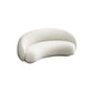Skandinavisches Sofa Stoff weiß Wohnzimmer Smoking Armkissen gebogener Sofa