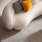 Skandinavisches Sofa Stoff weiß Wohnzimmer Smoking Armkissen gebogener Sofa