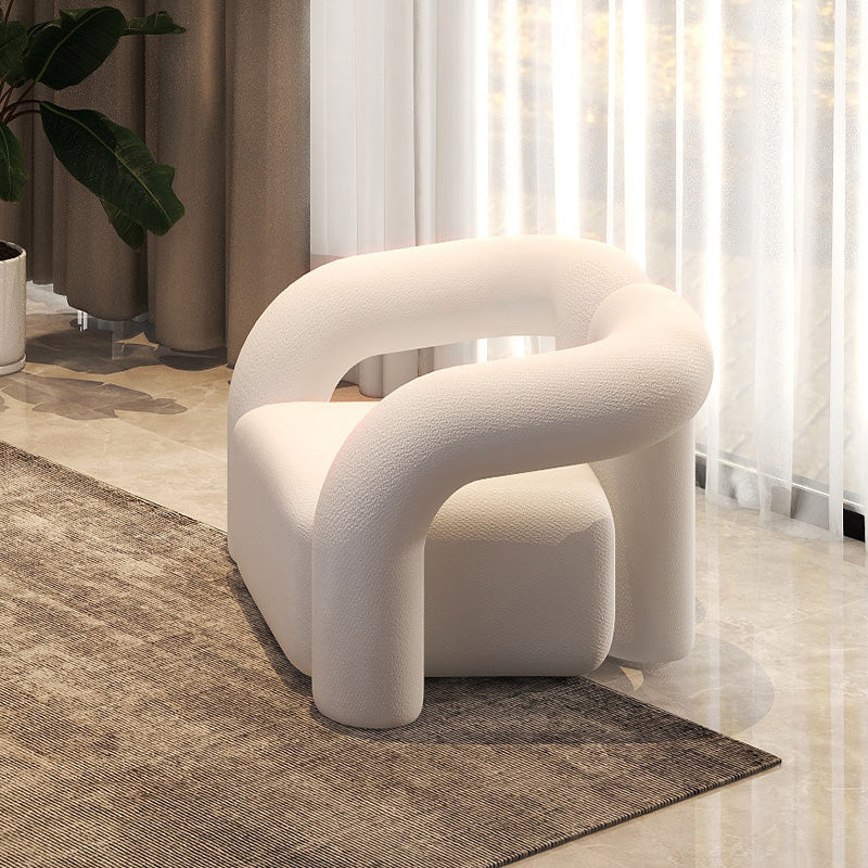 Cuscini bianchi di divano scandinavo smoking braccio soggiorno in tessuto divano in tessuto