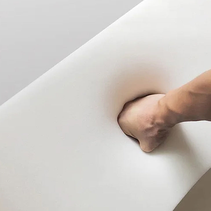 Skandinavische Sofa Stoff Smoking Arm Kissen Wohnzimmer weiße Sitzgelegenheiten