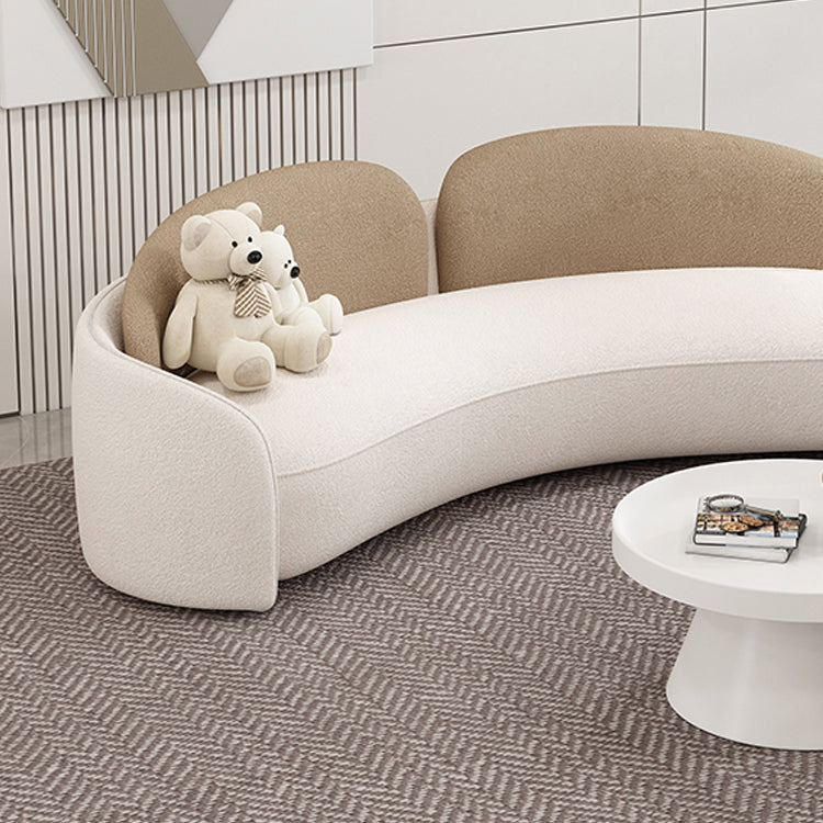 Skandinavische Sofa Stoff Smoking Arm Kissen Wohnzimmer weiße Sitzgelegenheiten