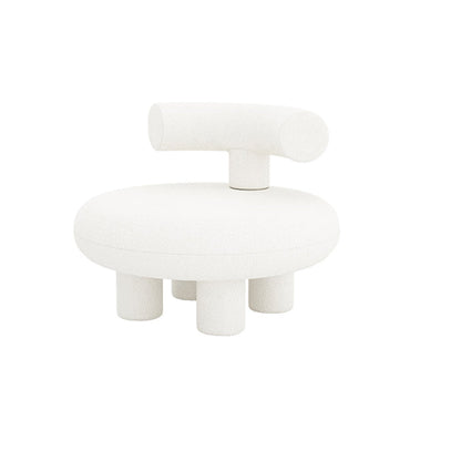 Skandinavische Sofa Stoff Smoking Arm Kissen Wohnzimmer weiße Sitzgelegenheiten