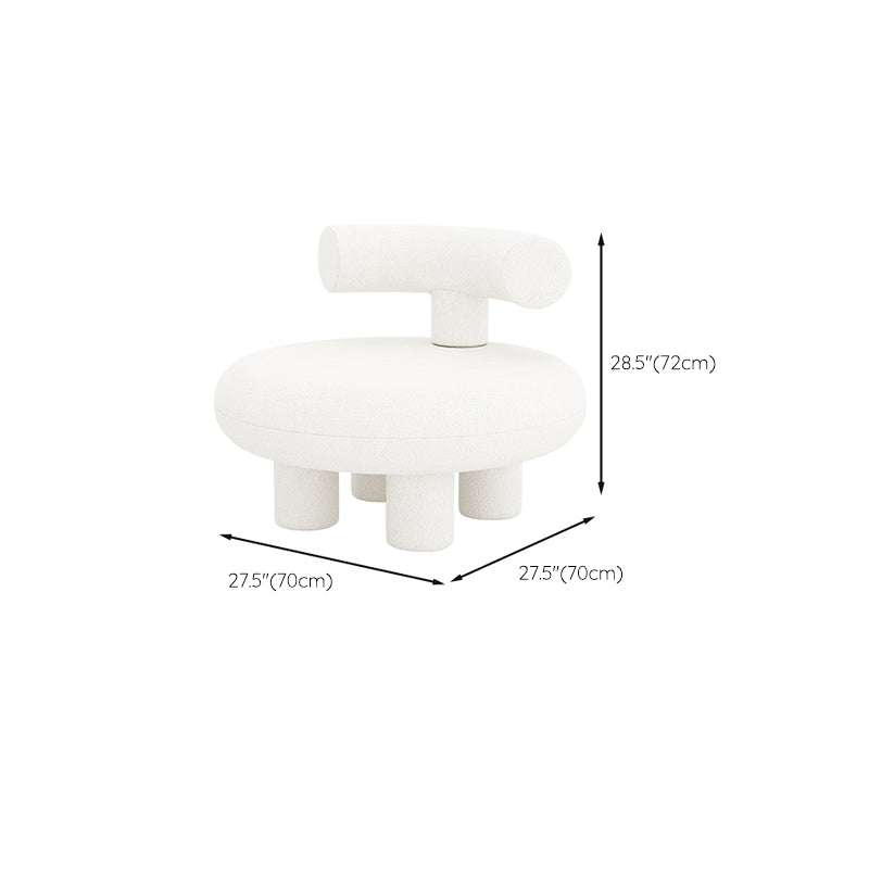 Skandinavische Sofa Stoff Smoking Arm Kissen Wohnzimmer weiße Sitzgelegenheiten