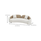 Skandinavische Sofa Stoff Smoking Arm Kissen Wohnzimmer weiße Sitzgelegenheiten