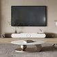 Glam Metal Abstract Base Cocktail Table Slate Top Coffee Table