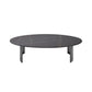 Glam Oval Slate Top Coffee Table Steel 2 Legs Cocktail Table Black Clearhalo 'Coffee & Accent Tables' 'Coffee Tables' 'coffee_tables' 'furn' 'furn_coffee_tables' 'Furniture' 'Living Room Furniture' 7533985