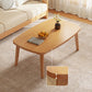 Simple Solid Wood Rectangular Coffee Table 4 Legs Folding Cocktail Table 31"L x 22"W x 17"H Natural Non-Foldable Clearhalo 'Coffee & Accent Tables' 'Coffee Tables' 'coffee_tables' 'furn' 'furn_coffee_tables' 'Furniture' 'Living Room Furniture' 7534073