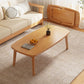 Simple Solid Wood Rectangular Coffee Table 4 Legs Folding Cocktail Table Clearhalo 'Coffee & Accent Tables' 'Coffee Tables' 'coffee_tables' 'furn' 'furn_coffee_tables' 'Furniture' 'Living Room Furniture' 7534079