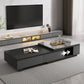 Single Coffee Table Rectangle Stone Cocktail Table with 4 Drawers