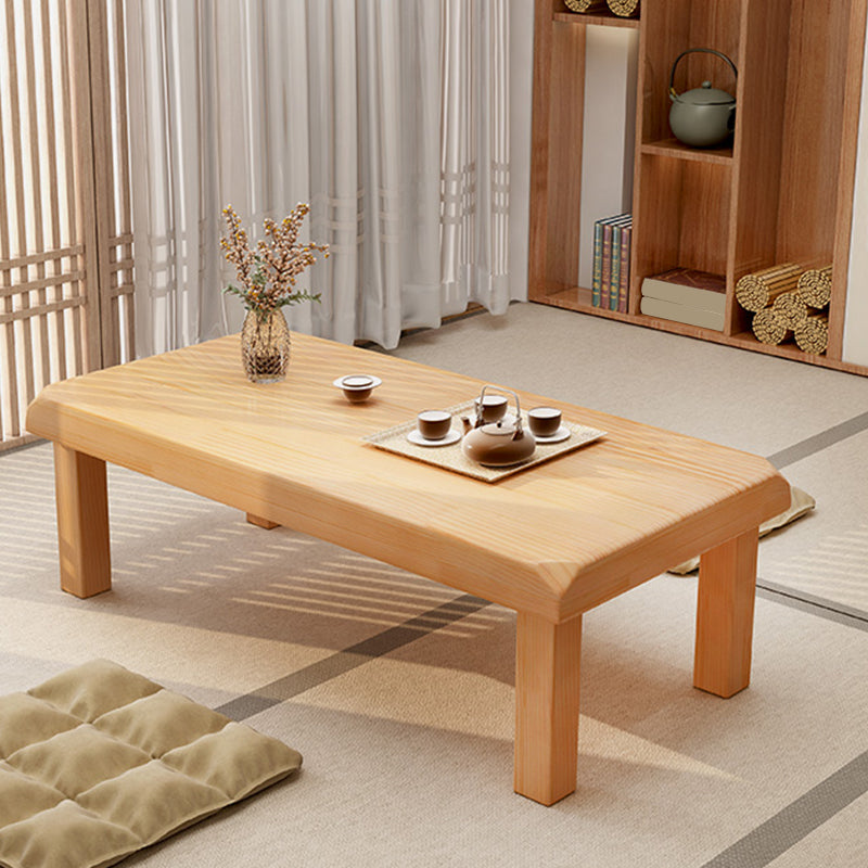 Simplicity Rectangle Wood Coffee Table Contemporary Single Coffee Table Clearhalo 'Coffee & Accent Tables' 'Coffee Tables' 'coffee_tables' 'furn' 'furn_coffee_tables' 'Furniture' 'Living Room Furniture' 7534135