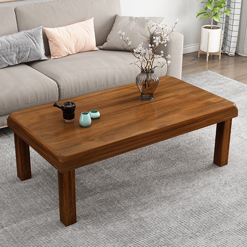 Simplicity Rectangle Wood Coffee Table Contemporary Single Coffee Table Clearhalo 'Coffee & Accent Tables' 'Coffee Tables' 'coffee_tables' 'furn' 'furn_coffee_tables' 'Furniture' 'Living Room Furniture' 7534136