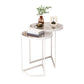 Minimalistic Coffee Table Round Glass Top Cocktail Table with Storage Clearhalo 'Coffee & Accent Tables' 'Coffee Tables' 'coffee_tables' 'furn' 'furn_coffee_tables' 'Furniture' 'Living Room Furniture' 7534153