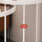 Minimalistic Coffee Table Round Glass Top Cocktail Table with Storage Clearhalo 'Coffee & Accent Tables' 'Coffee Tables' 'coffee_tables' 'furn' 'furn_coffee_tables' 'Furniture' 'Living Room Furniture' 7534156