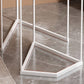 Minimalistic Coffee Table Round Glass Top Cocktail Table with Storage Clearhalo 'Coffee & Accent Tables' 'Coffee Tables' 'coffee_tables' 'furn' 'furn_coffee_tables' 'Furniture' 'Living Room Furniture' 7534157