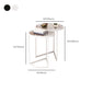 Minimalistic Coffee Table Round Glass Top Cocktail Table with Storage Clearhalo 'Coffee & Accent Tables' 'Coffee Tables' 'coffee_tables' 'furn' 'furn_coffee_tables' 'Furniture' 'Living Room Furniture' 7534158
