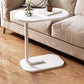 23.6" Tall C-shape End Table Wooden Accent Side Table for Living Room
