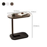 23,6 "tavolo da ginnastica a forma di c-alto tavolo accento in legno per soggiorno