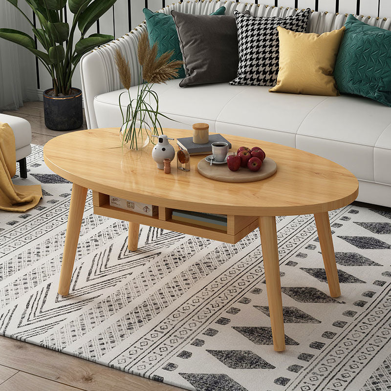 Country Farmhouse Coffee Table Folding Wooden Coffee Cocktail Table Clearhalo 'Coffee & Accent Tables' 'Coffee Tables' 'coffee_tables' 'furn' 'furn_coffee_tables' 'Furniture' 'Living Room Furniture' 7534174