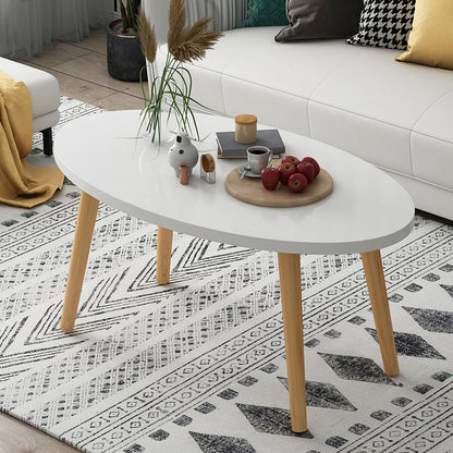 Country Farmhouse Coffee Table Folding Wooden Coffee Cocktail Table 31"L x 16"W x 17"H White Storage Not Included Clearhalo 'Coffee & Accent Tables' 'Coffee Tables' 'coffee_tables' 'furn' 'furn_coffee_tables' 'Furniture' 'Living Room Furniture' 7534179