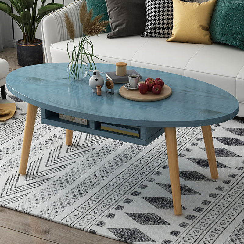 Country Farmhouse Coffee Table Folding Wooden Coffee Cocktail Table Clearhalo 'Coffee & Accent Tables' 'Coffee Tables' 'coffee_tables' 'furn' 'furn_coffee_tables' 'Furniture' 'Living Room Furniture' 7534187