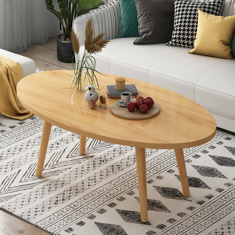 Country Farmhouse Coffee Table Folding Wooden Coffee Cocktail Table 47"L x 24"W x 17"H Natural Storage Not Included Clearhalo 'Coffee & Accent Tables' 'Coffee Tables' 'coffee_tables' 'furn' 'furn_coffee_tables' 'Furniture' 'Living Room Furniture' 7534191