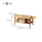 Country Farmhouse Coffee Table Folding Wooden Coffee Cocktail Table Clearhalo 'Coffee & Accent Tables' 'Coffee Tables' 'coffee_tables' 'furn' 'furn_coffee_tables' 'Furniture' 'Living Room Furniture' 7534205