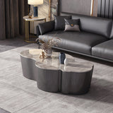 Table basse géométrique en ardoise