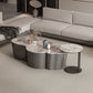 Table basse géométrique en ardoise Table de cocktail basse abstraite moderne