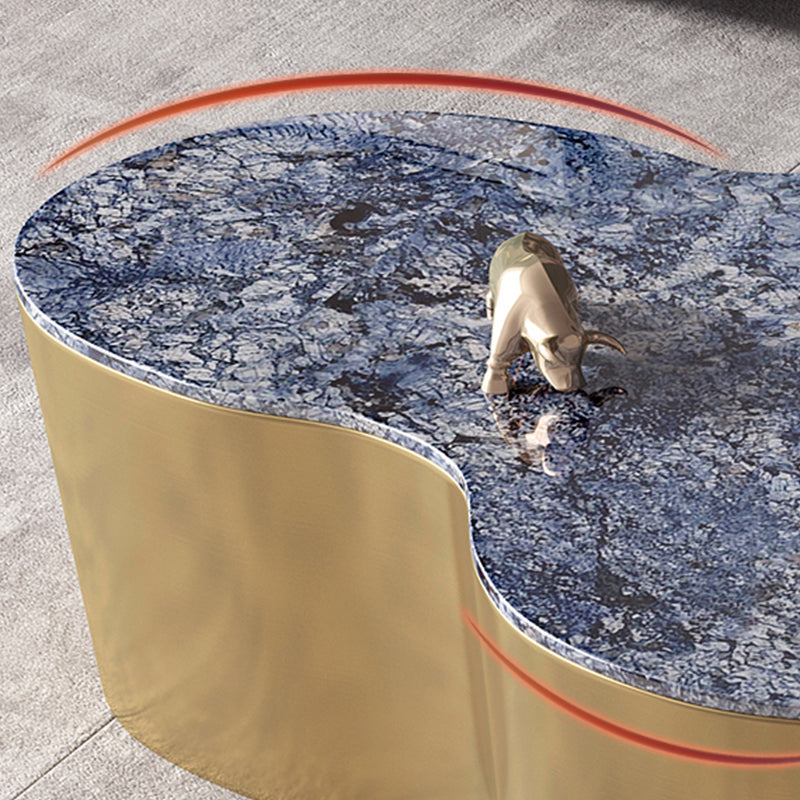 Table basse géométrique en ardoise Table de cocktail basse abstraite moderne