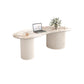 Slate Coffee Table with 2 Legs Modern Coffee Cocktail Table with Drawer Pandora Gold Clearhalo 'Coffee & Accent Tables' 'Coffee Tables' 'coffee_tables' 'furn' 'furn_coffee_tables' 'Furniture' 'Living Room Furniture' 7534251