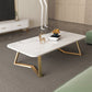 Modern Slate Coffee Cocktail Table Sled Rectangle Coffee or End Table