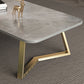 Modern Slate Coffee Cocktail Table Sled Rectangle Coffee or End Table