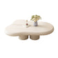 Table basse ou table de cocktail en bois moderne, 4 pieds, table basse ou d'appoint, blanche
