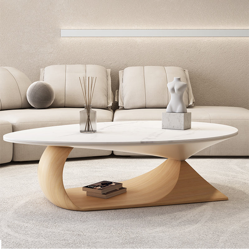 Slate Top Coffee Cocktail Table Abstract Coffee or End Table