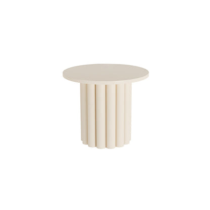 Contemporary Cocktail Table White Wooden Coffee Cocktail Table