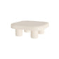 Contemporary Cocktail Table White Wooden Coffee Cocktail Table