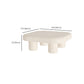 Contemporary Cocktail Table White Wooden Coffee Cocktail Table